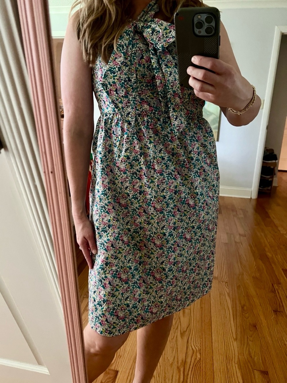 J.Crew x Liberty Fabric One-Shoulder Floral Dress Size 12